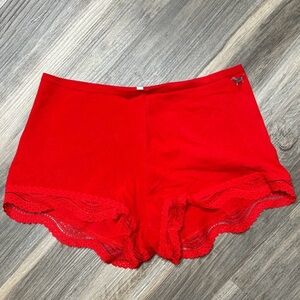 VS PINK Cotton Lace Trim Boyshorts